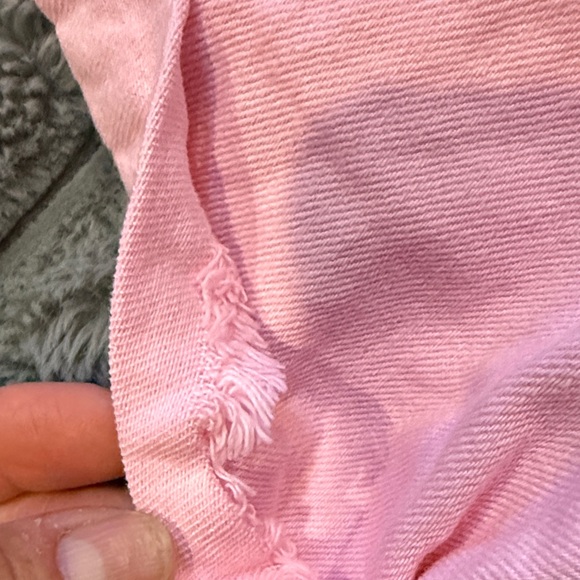 Show Me Your MuMu Light Pink Denim Romper - Picture 7 of 9